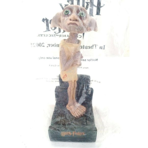 Harry Potter Dobby Bobblehead Movie Theater Promo New Vintage Sealed Chamber - Picture 3 of 8